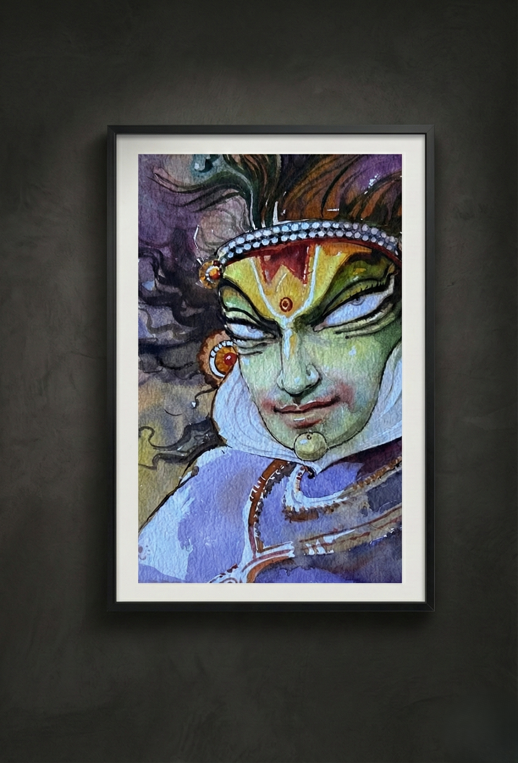Krishna as Kathakali