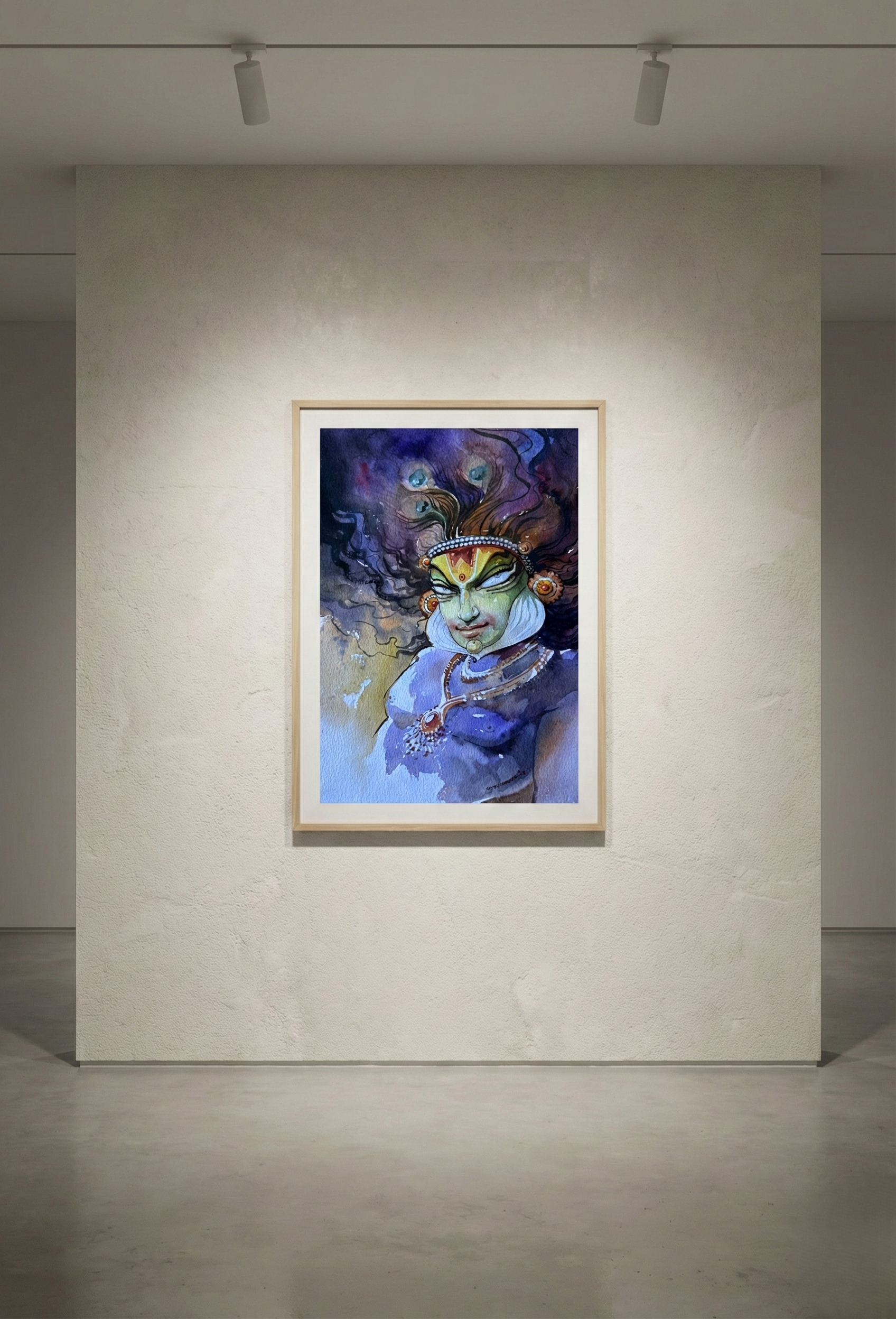 Krishna as Kathakali