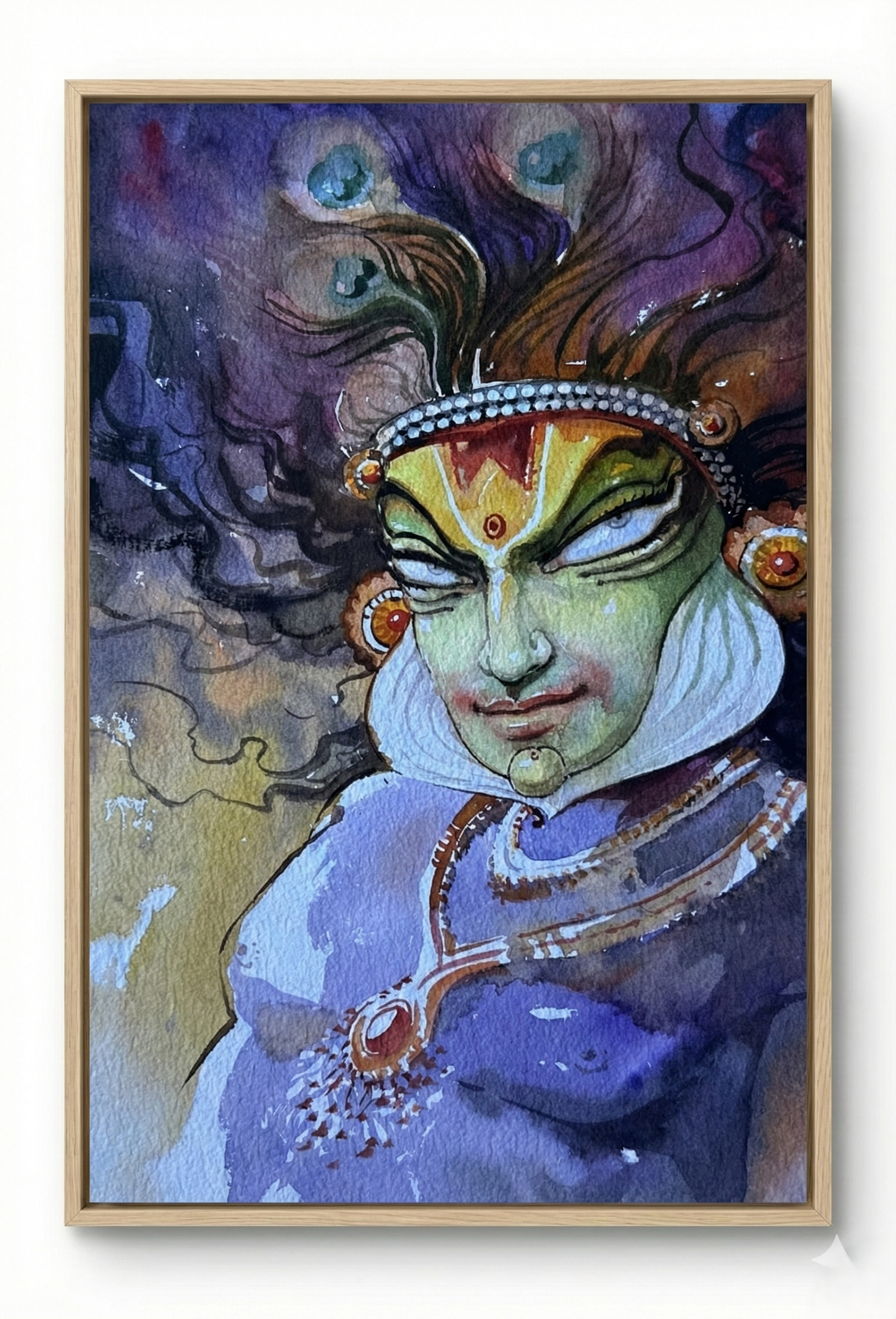 Krishna as Kathakali